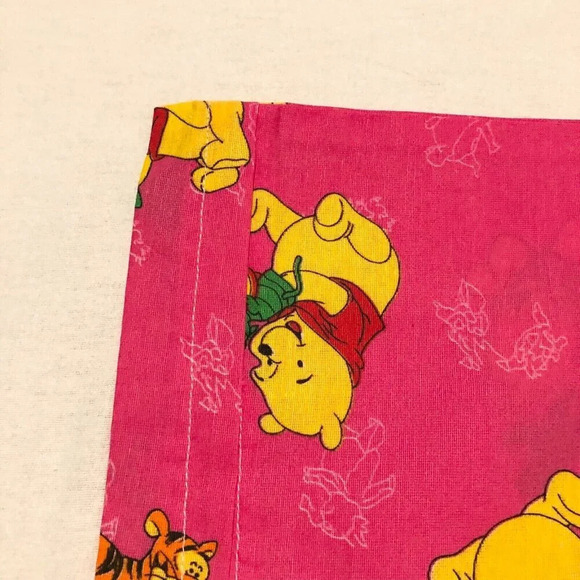 Vtg 2 Winnie The Pooh Pillow Cases Hand Puppets Pink 22.5 x 14.5 - Picture 10 of 16